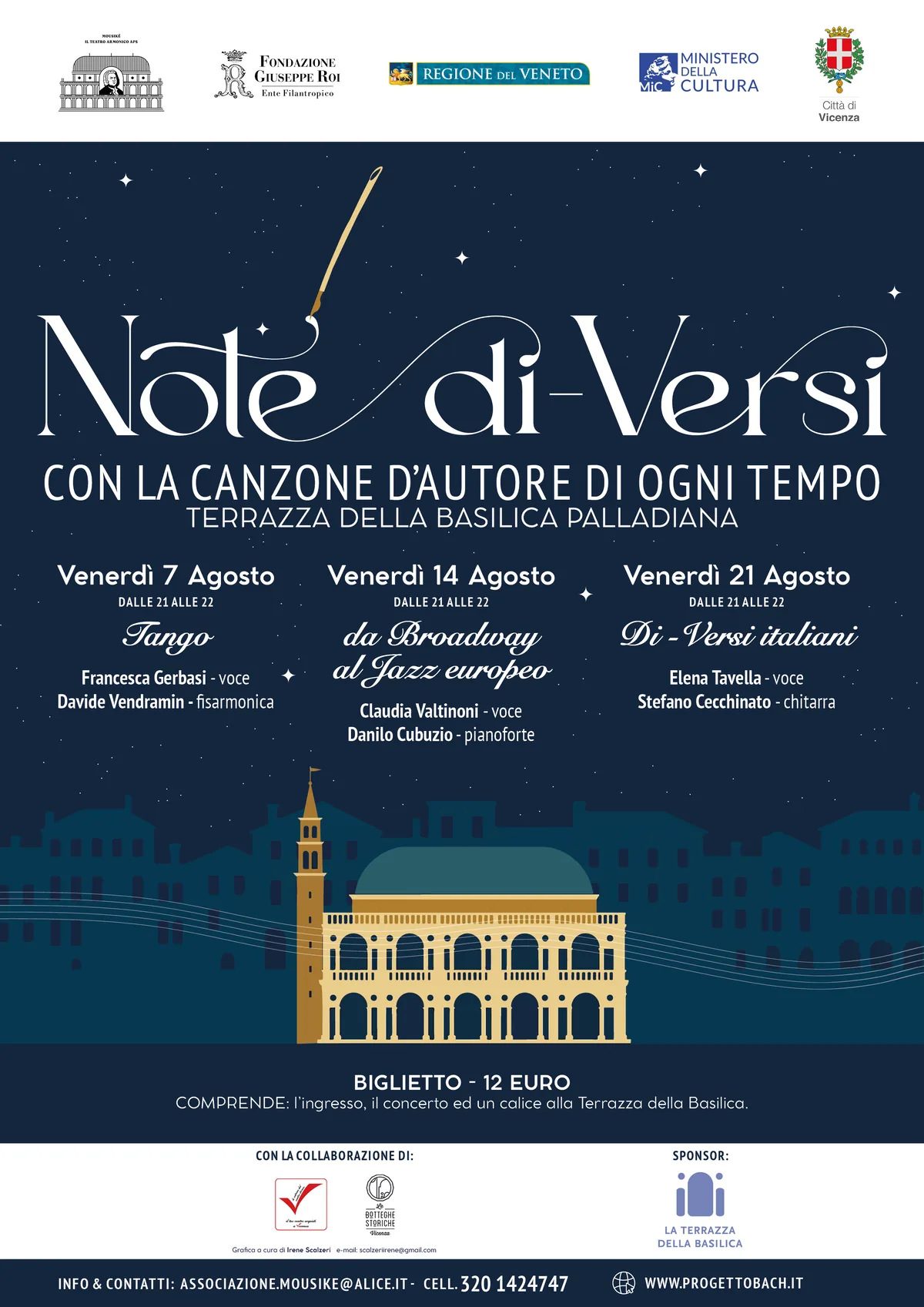 Note Di-Versi - Terrazza della Basilica Palladiana, agosto 2026